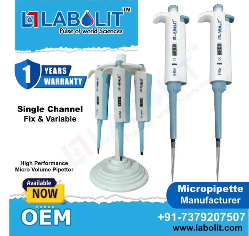 Micropipette Manufacturer in India – Labolit | Best Price & Top Quality