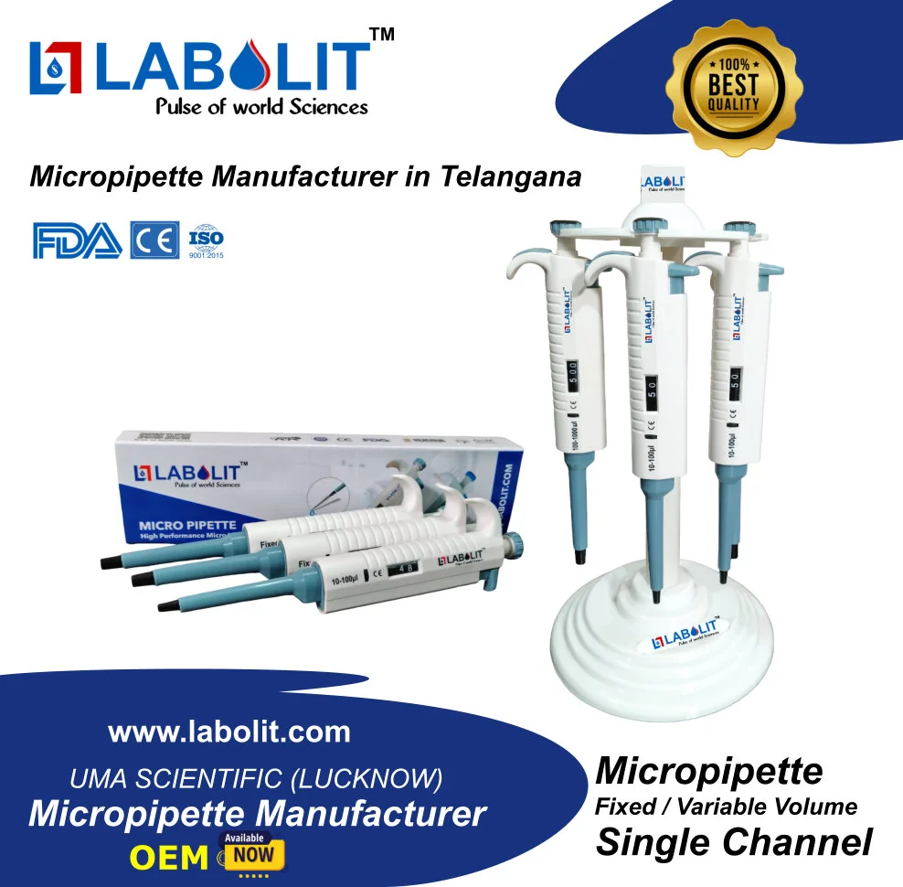 Micropipette Manufacturer in America – Labolit Leading No.1 Pipette Manufacturer for USA Laboratories